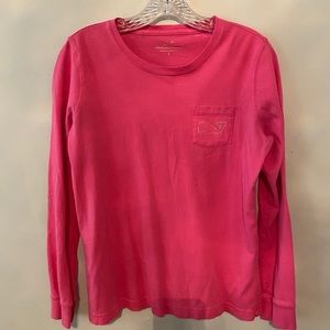 Size S Pink & Gold Vineyard Vines Long Sleeve Tee